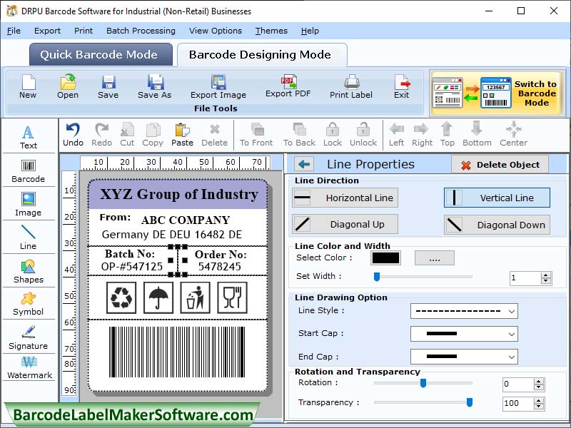 2d Barcode Manufacturing Labels 7.3.3 full