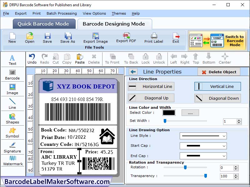 Books Barcode Label Maker Software 7.0.3 full