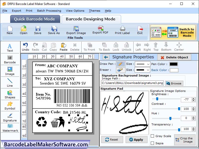Standard Sticker Maker Software software